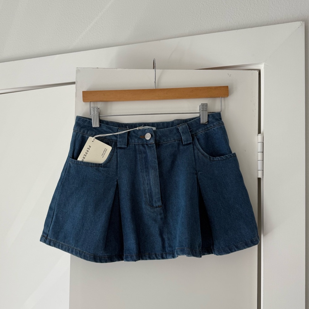 Peppermayo Exclusive - Ashlyn Denim Mini Skirt - Indigo